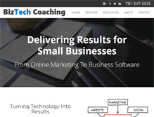 Tablet Screenshot of biztechcoaching.com